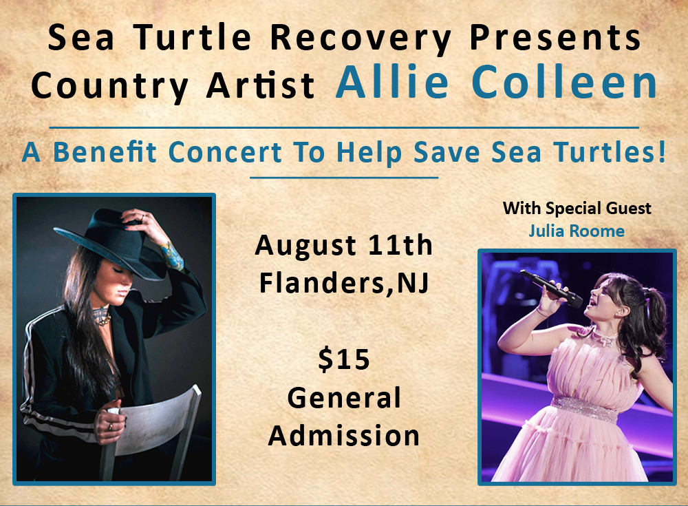 Sea Turtle Recovery Presents Country Artist Allie Colleen With Special Guest Julia Roome benefit concert